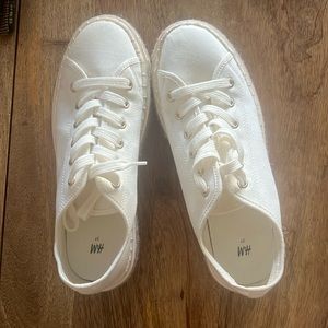 White H&M sneakers